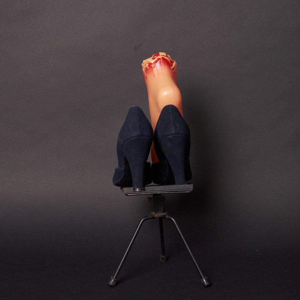 1950 Deep Blue Velvet Heels Pumps